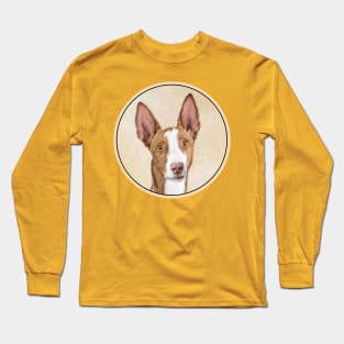 Ibizan Hound Painting - Cute Original Dog Art Long Sleeve T-Shirt